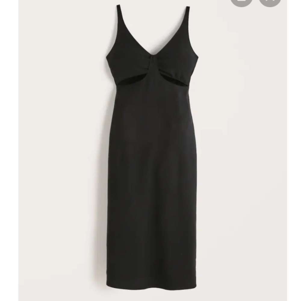 Slim Cutout Midi Dress. Abercrombie & Fitch
